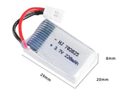 3.7V 220mAh White Li-Po Rechargeable Battery for Drone – view 2