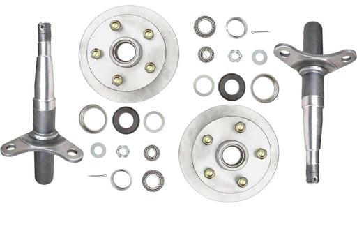 Trojan 1500kg High Capacity Disc Braked Hub And Stub Kits For NZ Trailers 5x4 1/4x7/16 Duratorque Beams – view 1