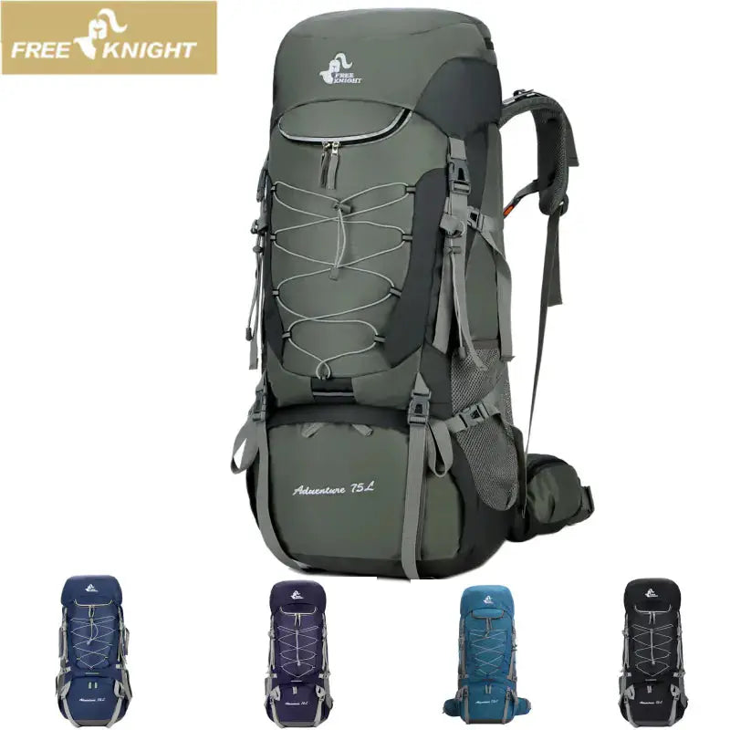 75L Waterproof Hiking Backpack with Rain Cover – view 6