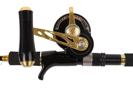 Catch Combo 400g Acid Wrap Jigging Rod With JGX5000 Right Hand Reel Spooled With Braid – view 2