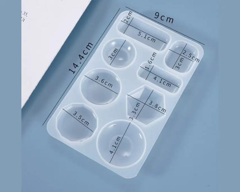 Resin Art NZ Moulds Geometric / Geometry Pendant Silicone Moulds - 1 Geometric / Geometry Pendant Silicone Moulds - 1 | NZ