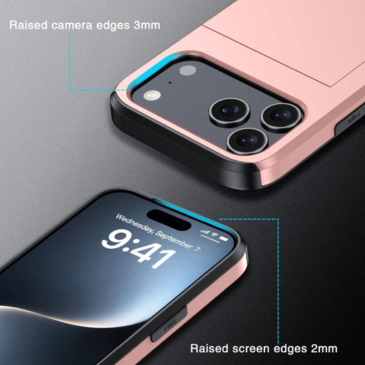 salelink.co.nz Unbranded iPhone 17 Pro Case iPhone 17 Pro Case - Card Holder Shockproof Rugged (PR910...