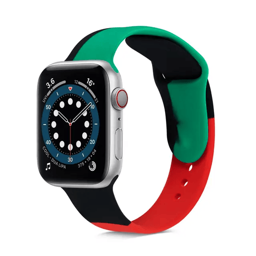 Multicolor Silicone Apple Watch Band 38mm 40mm 41mm 42mm Compatible Series 10 – view 1