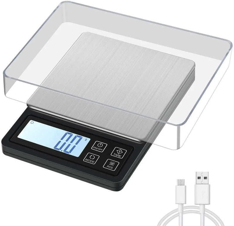 Digital Pocket Scale with USB Rechargeable 3000g/0.1g – view 1