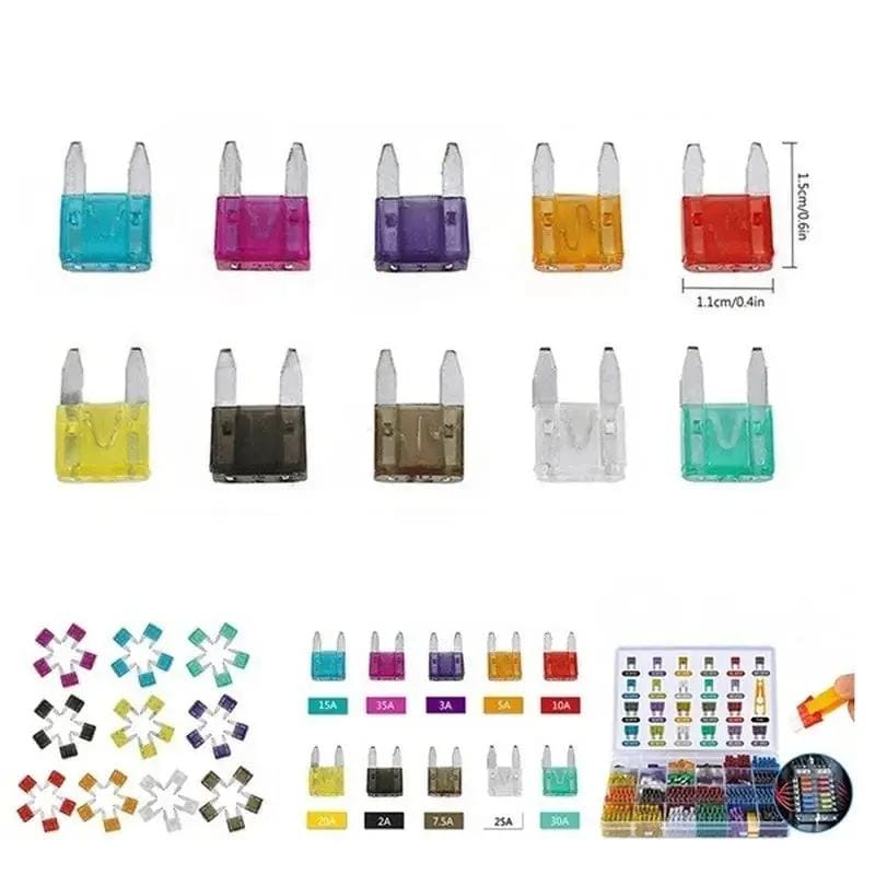 salelink.co.nz Unbranded 272PCS Auto Blade Car Fuse Assortment Kit 272Pcs Auto Blade Car Fuse Kit Assortment Set 5A 40A