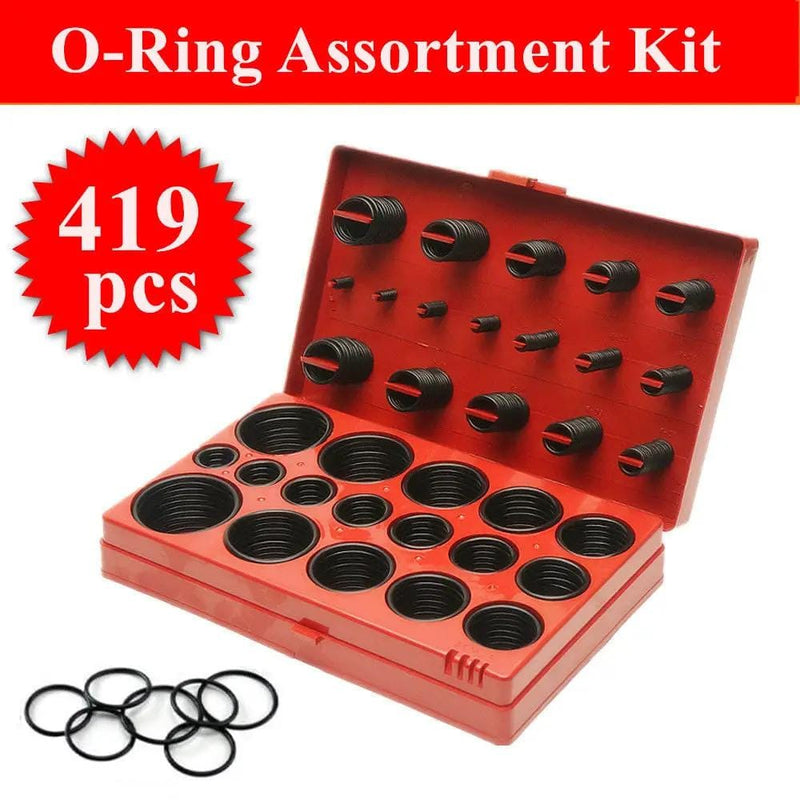 419 Piece O Ring Assortment Kit With Durable Case For Automotive And Household – view 2
