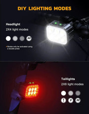 salelink.co.nz Unbranded Waterproof Bike Lights Waterproof Bike Lights | Action Outdoors NZ