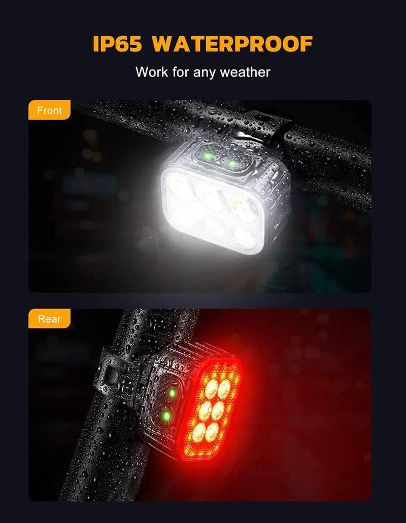 salelink.co.nz Unbranded Waterproof Bike Lights Waterproof Bike Lights | Action Outdoors NZ