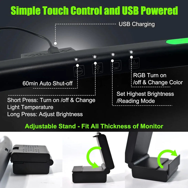salelink.co.nz Unbranded Curved Monitor Light Bar Curved Monitor Light Bar | Action Outdoors NZ
