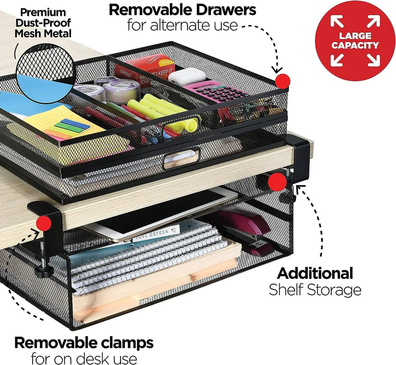 salelink.co.nz Unbranded Under Desk Drawer Organizer Under Desk Drawer Organizer | Action Outdoors NZ