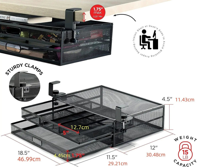 salelink.co.nz Unbranded Under Desk Drawer Organizer Under Desk Drawer Organizer | Action Outdoors NZ