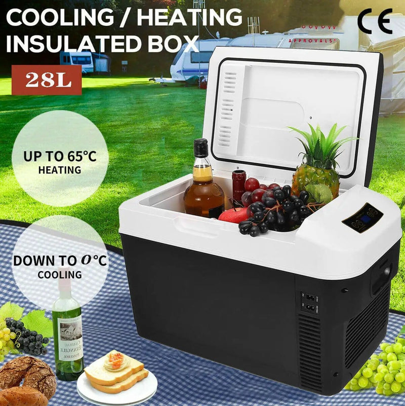 salelink.co.nz Unbranded 28L Car Refrigerator Fridge 28L Portable Car Refrigerator Freezer 12V 24V