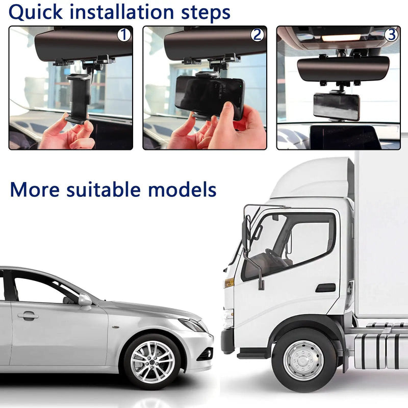 salelink.co.nz Unbranded Car Rearview Mirror Phone Holder Car Rearview Mirror Phone Holder | Action Outdoors NZ