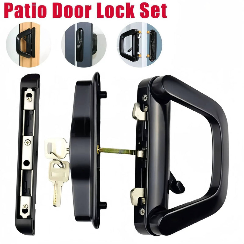 salelink.co.nz Unbranded Patio Sliding Door Handle Set with Lock Patio Sliding Door Handle Set with Lock | Action Outdoors NZ