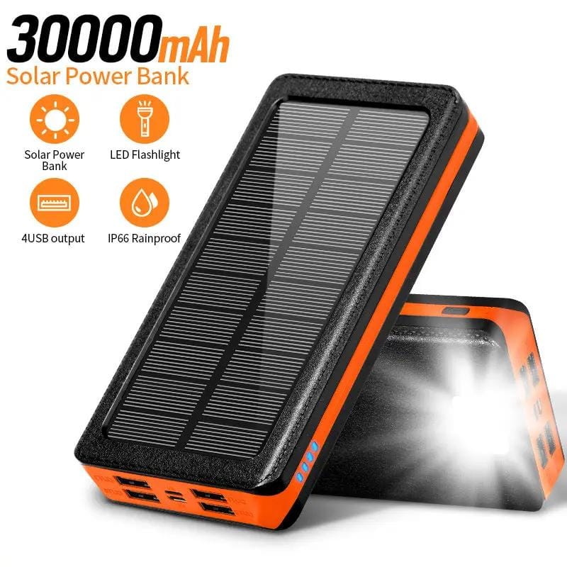 salelink.co.nz Unbranded 30000mAh Solar Power Bank (GZJ2594) 30000mAh Solar Power Bank (GZJ2594) | Action Outdoors NZ