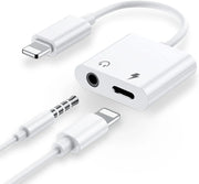salelink.co.nz Unbranded 2 in 1 Dual Lightning Audio Charge Adapter 2 In 1 Lightning Audio Charger Adapter For iPhone