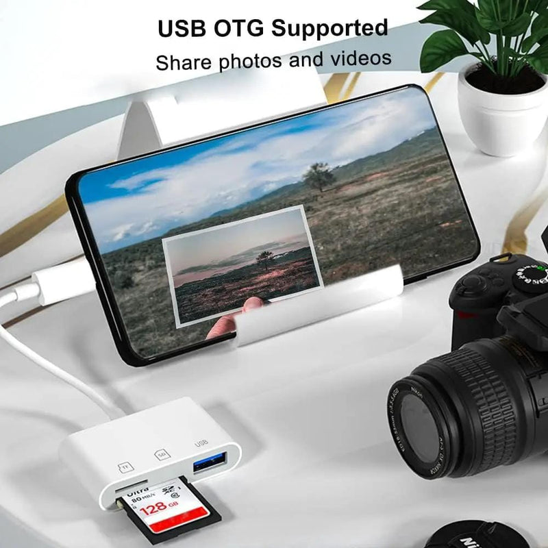 salelink.co.nz Unbranded USB C SD/TF Card Reader Type C USB C SD/TF Card Reader Type C | Action Outdoors NZ