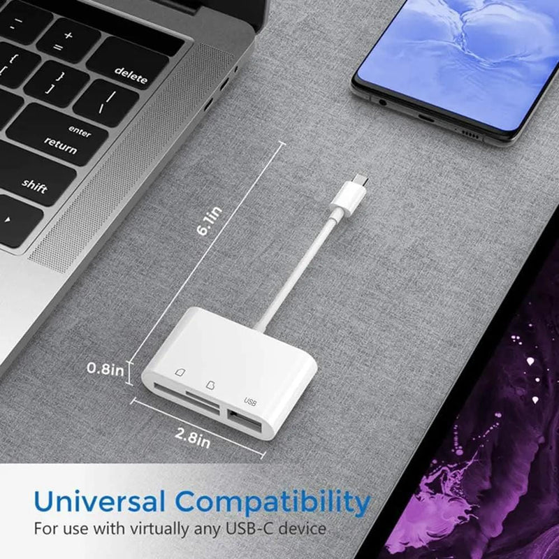 salelink.co.nz Unbranded USB C SD/TF Card Reader Type C USB C SD/TF Card Reader Type C | Action Outdoors NZ