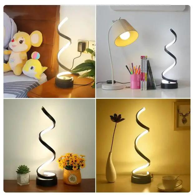 salelink.co.nz Unbranded Spiral LED Table Lamp Spiral LED Table Lamp (GZJ2684) | Action Outdoors NZ