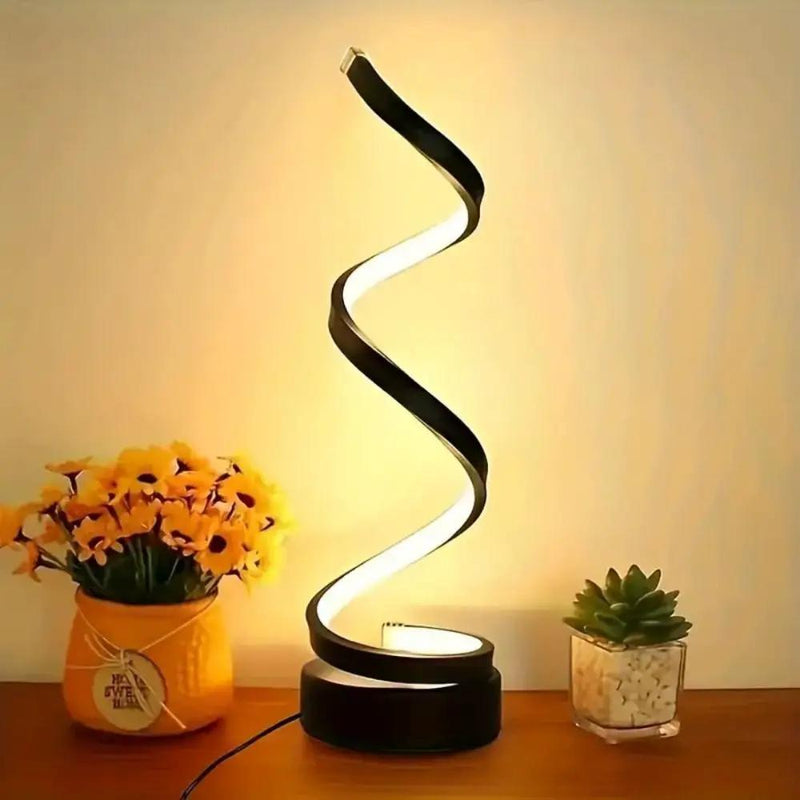 salelink.co.nz Unbranded Spiral LED Table Lamp Spiral LED Table Lamp (GZJ2684) | Action Outdoors NZ