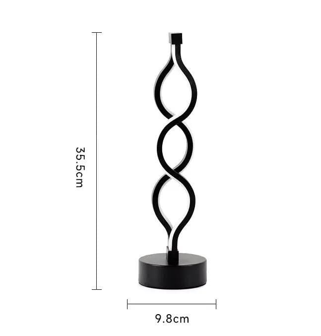 salelink.co.nz Unbranded Spiral LED Table Lamp Spiral LED Table Lamp (GZJ2685) | Action Outdoors NZ
