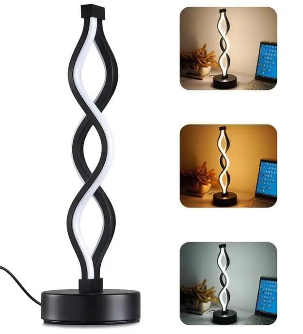 salelink.co.nz Unbranded Spiral LED Table Lamp Spiral LED Table Lamp (GZJ2685) | Action Outdoors NZ