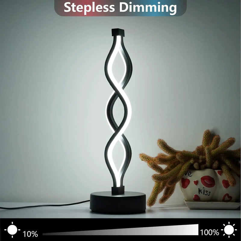 salelink.co.nz Unbranded Spiral LED Table Lamp Spiral LED Table Lamp (GZJ2685) | Action Outdoors NZ