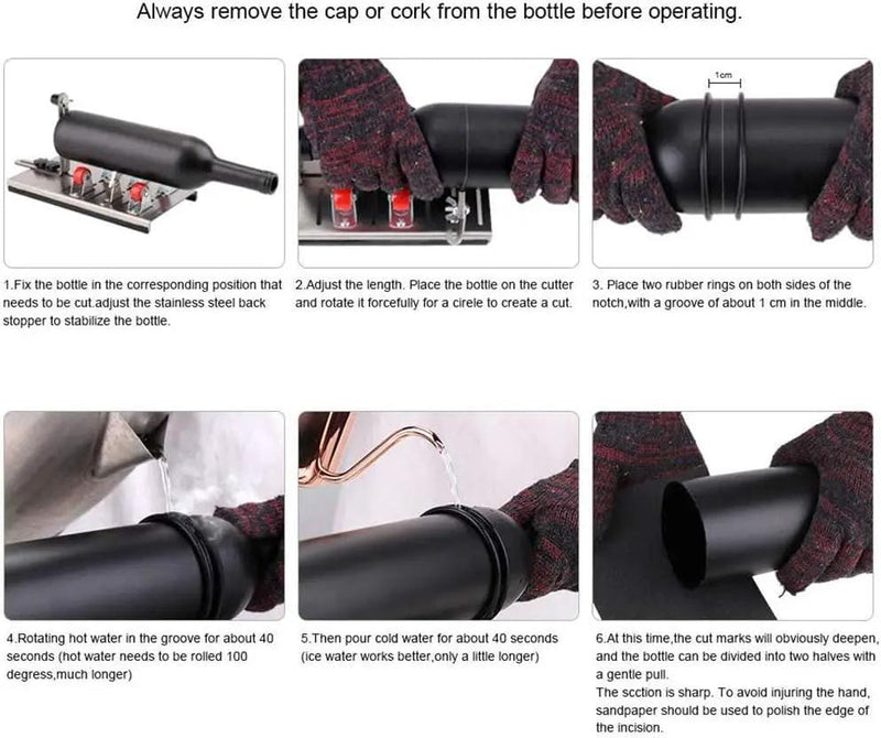 salelink.co.nz Unbranded Glass Bottle Cutter Set Glass Bottle Cutter Set | Action Outdoors NZ