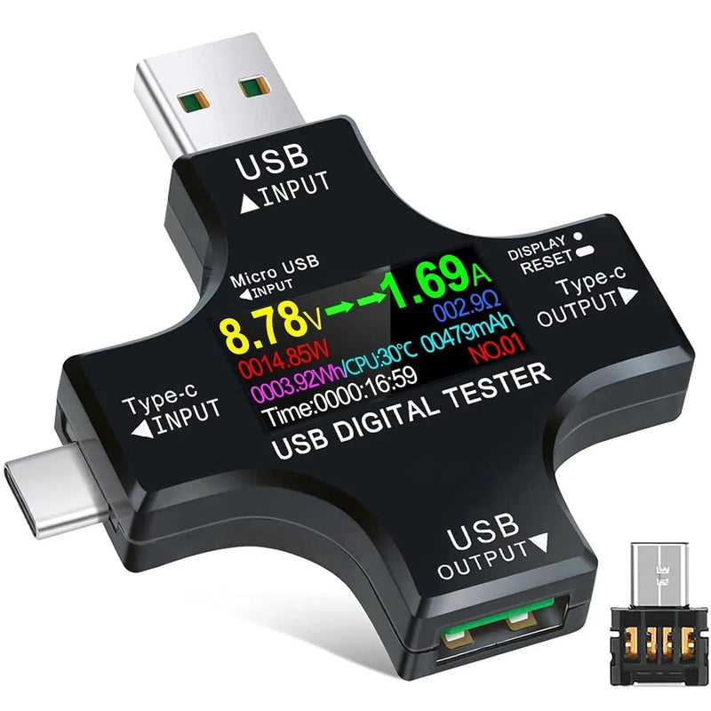 salelink.co.nz Unbranded Multifuntional USB C Power Meter Multifuntional USB C Power Meter | Action Outdoors NZ