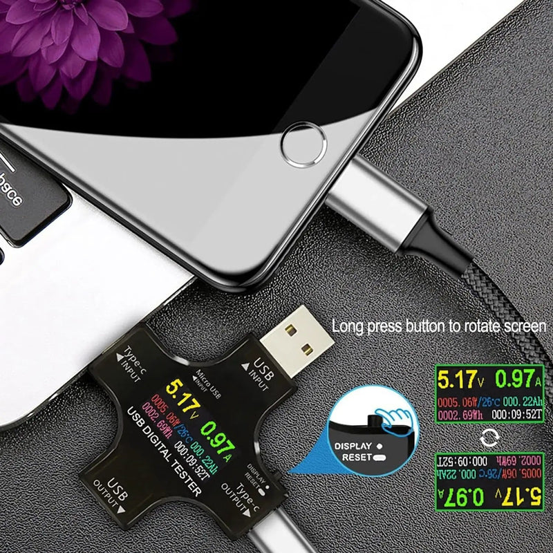 salelink.co.nz Unbranded Multifuntional USB C Power Meter Multifuntional USB C Power Meter | Action Outdoors NZ