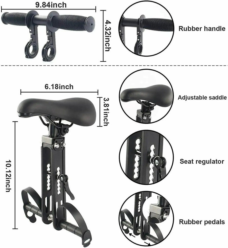 salelink.co.nz Unbranded Bike Child Kids Seat with Handlebar Bike Child Kids Seat with Handlebar | Action Outdoors NZ
