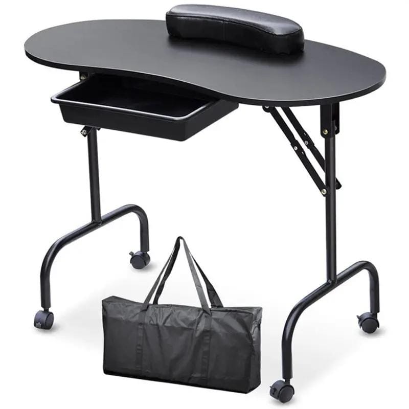 salelink.co.nz Unbranded Folding Manicure Table Black Folding Manicure Table Black | Action Outdoors NZ