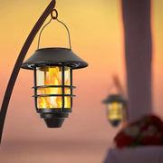 salelink.co.nz Unbranded 2Pcs Solar Outdoor Hanging Lantern 2 Pack Solar Outdoor Hanging Lanterns Flicker Flames
