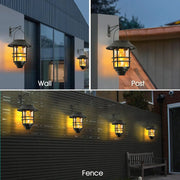 salelink.co.nz Unbranded 2Pcs Solar Outdoor Hanging Lantern 2 Pack Solar Outdoor Hanging Lanterns Flicker Flames