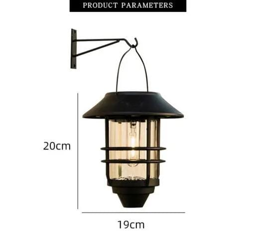 salelink.co.nz Unbranded 2Pcs Solar Outdoor Hanging Lantern 2 Pack Solar Outdoor Hanging Lanterns Flicker Flames