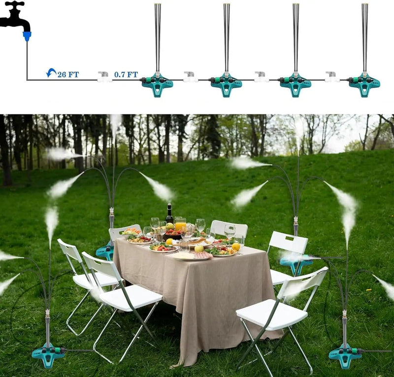 salelink.co.nz Unbranded Standing Misting Cooling System Standing Misting Cooling System | Action Outdoors NZ