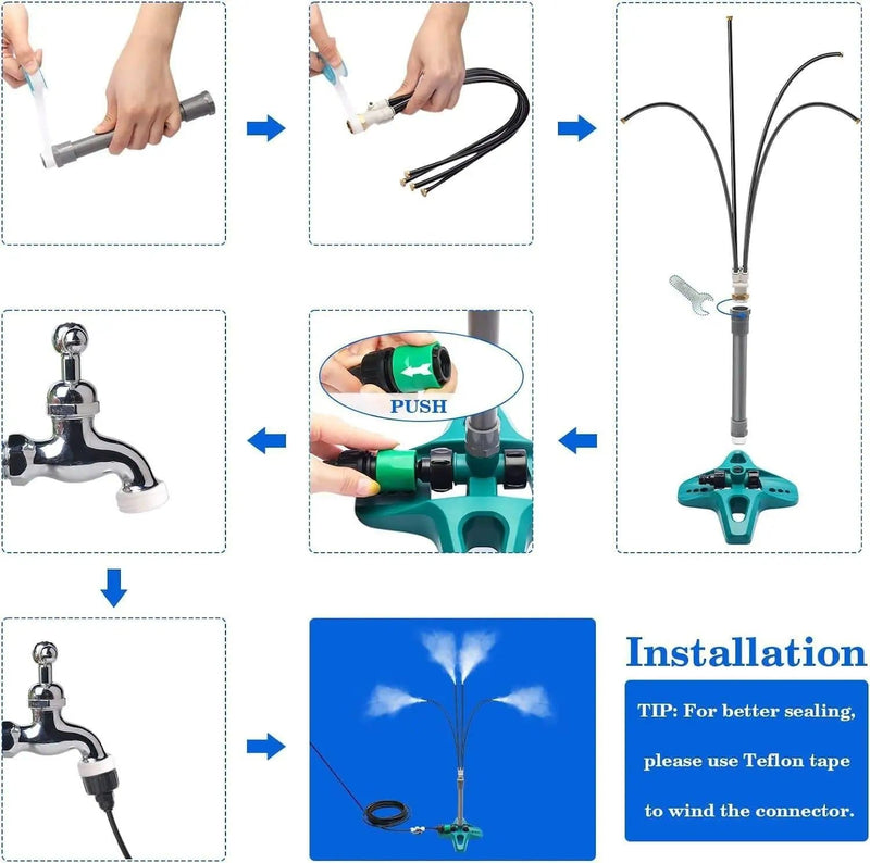 salelink.co.nz Unbranded Standing Misting Cooling System Standing Misting Cooling System | Action Outdoors NZ