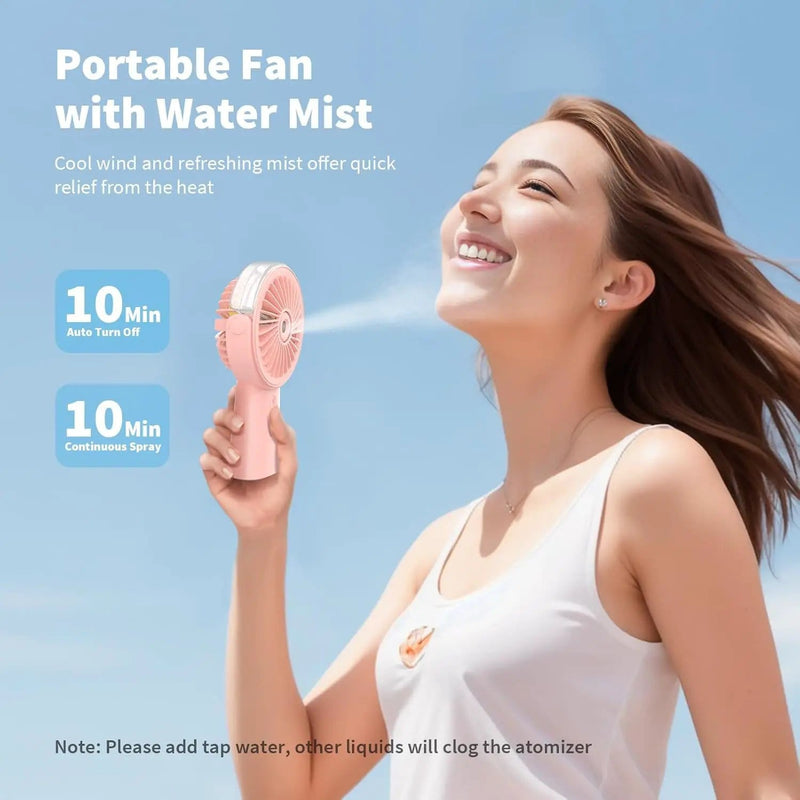salelink.co.nz Unbranded Portable Misting Fan Handheld Fan Portable Misting Fan Handheld Fan | Action Outdoors NZ