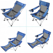 salelink.co.nz Unbranded Reclining Camping Chair with Footrest Reclining Camping Chair with Footrest | Action Outdoors NZ