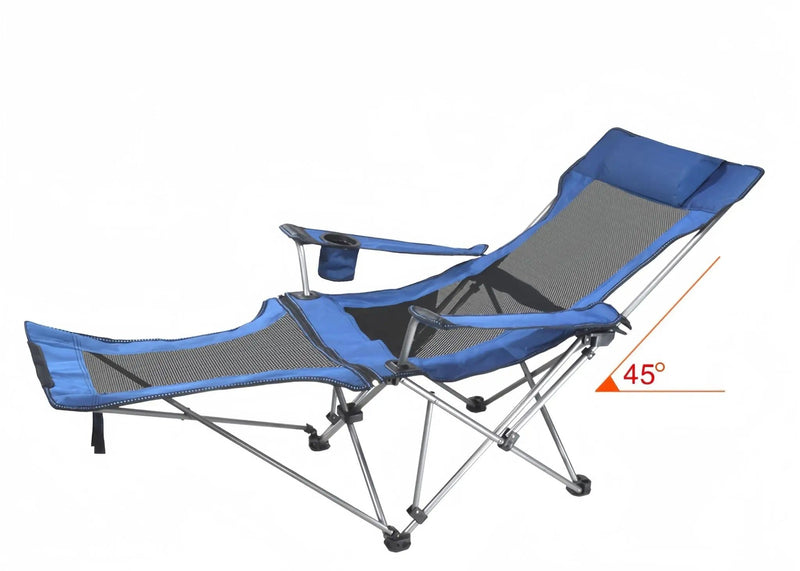 salelink.co.nz Unbranded Reclining Camping Chair with Footrest Reclining Camping Chair with Footrest | Action Outdoors NZ