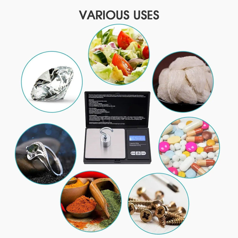 salelink.co.nz Unbranded Digital Pocket Scale 500g/0.1g Digital Pocket Scale 500g/0.1g | Action Outdoors NZ