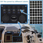 5-Gang Multi-Functional Rocker Switch Panel With Dual USB Charger – view 9