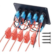 5-Gang Multi-Functional Rocker Switch Panel With Dual USB Charger – view 11