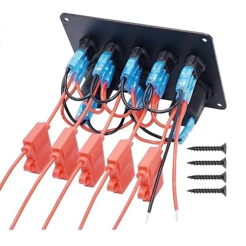 5-Gang Multi-Functional Rocker Switch Panel With Dual USB Charger – view 11