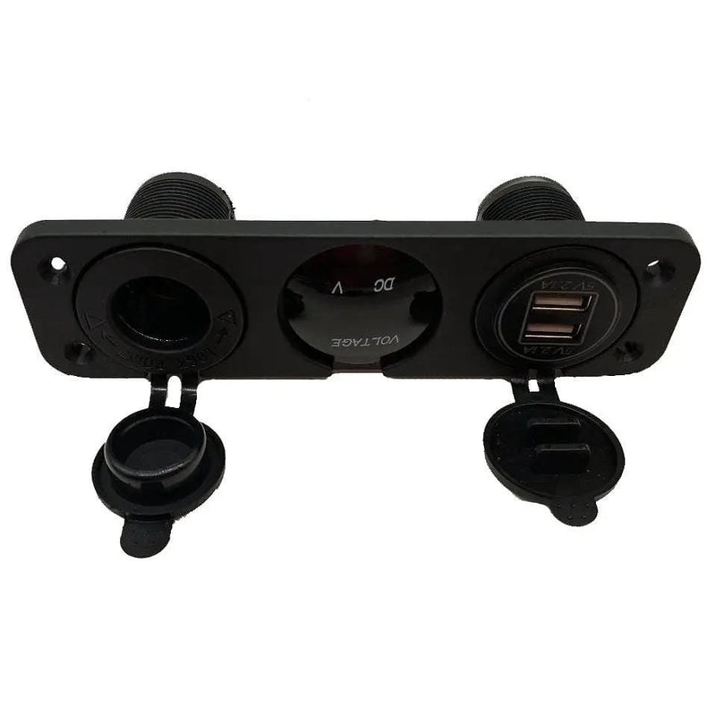 salelink.co.nz Unbranded 12V Car Charger Socket Panel 12V Car Charger Socket Panel | Action Outdoors NZ