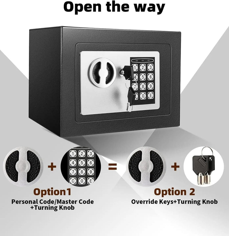 salelink.co.nz Unbranded Electronic Safe Security Box 6.4L Electronic Safe Security Box 6.4L | Action Outdoors NZ