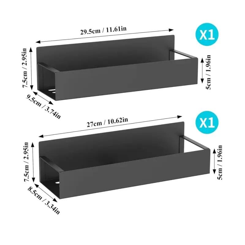 2 Pack Magnetic Spice Rack Organizer for Refrigerator – view 1