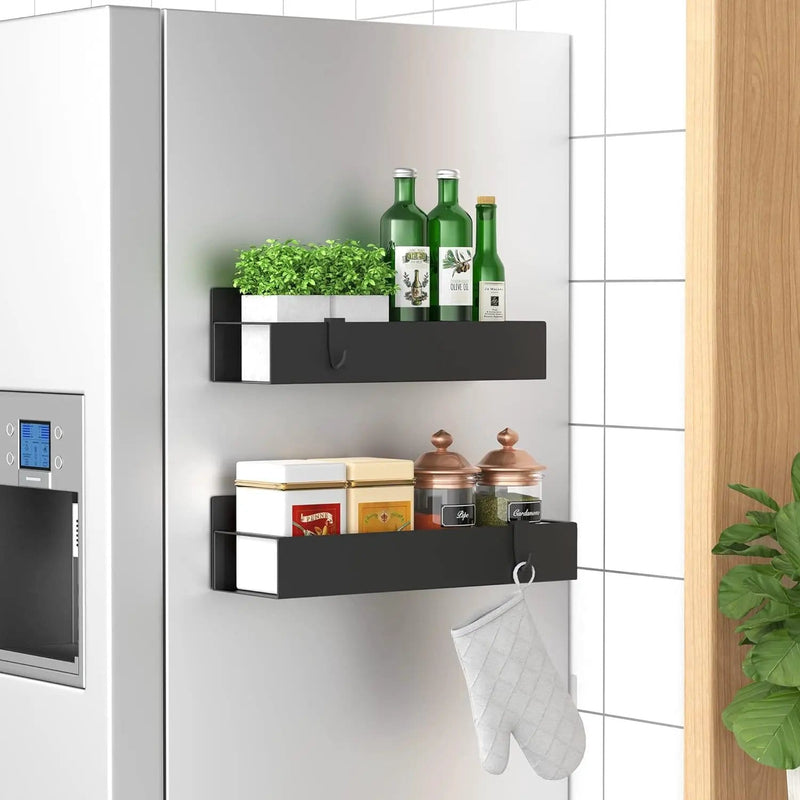 2 Pack Magnetic Spice Rack Organizer for Refrigerator – view 7