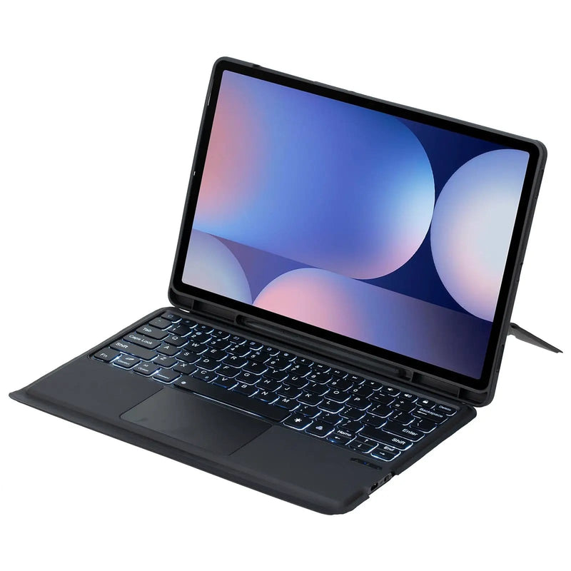 HY-810B Combo Keyboard Case With Backlight for Samsung Tab S10 Plus Black – view 1