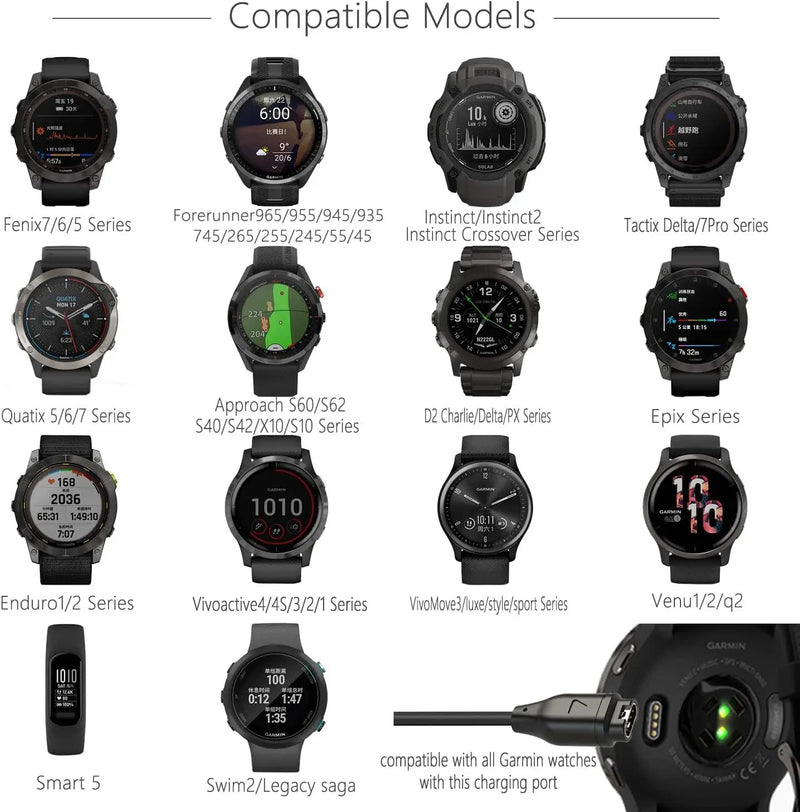 salelink.co.nz Unbranded USB C Garmin Watch Charger Cable USB C Garmin Watch Charger Cable | Action Outdoors NZ